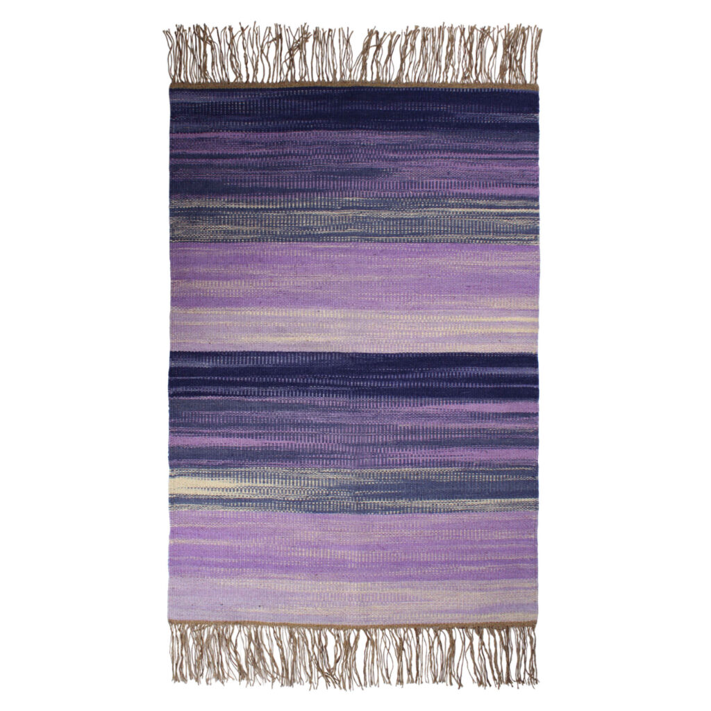 Tapis Jajim persan tissé à plat à Borujerd Violet