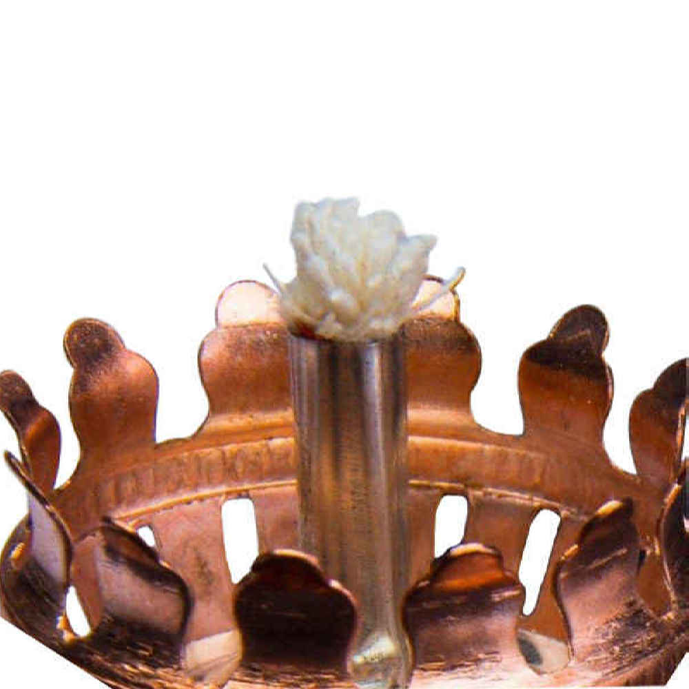 Lampe à huile persane au kérosène avec base en cuivre – motif Shah Abbasi