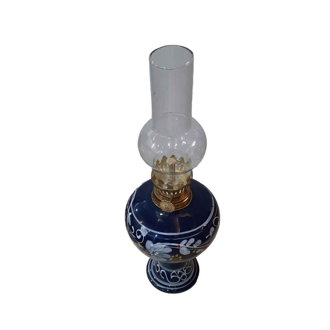 Lampe à huile persane en poterie – décorée à la main