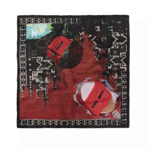 Foulard Miniature pour Femme – Inspiré des Motifs des Femmes du Sud de l’Iran