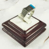 Bague en Argent Persan pour Homme avec Turquoise de Neyshabur