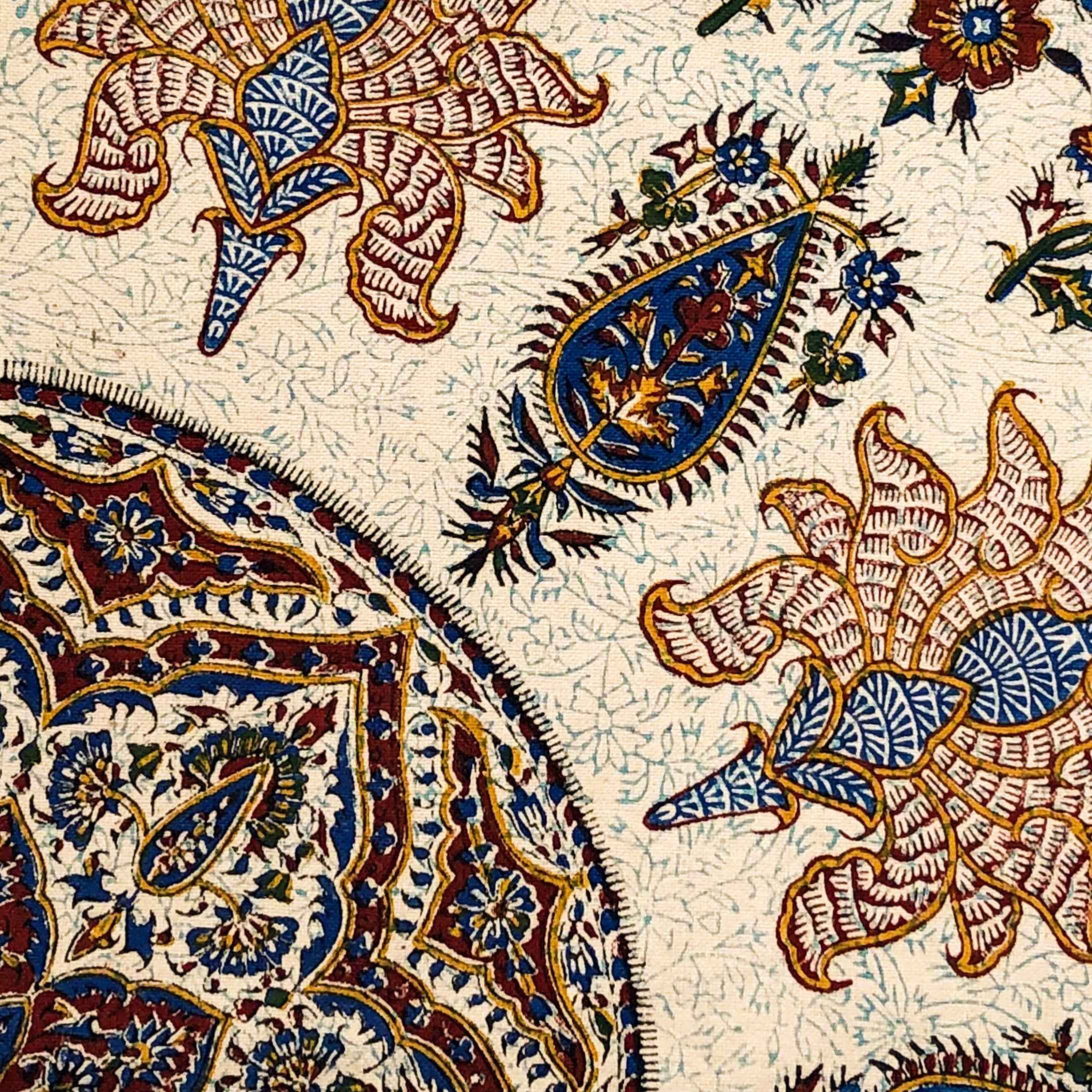 Nappe persane : L’art traditionnel de l’impression sur bloc Kalamkari d’Isfahan Taji