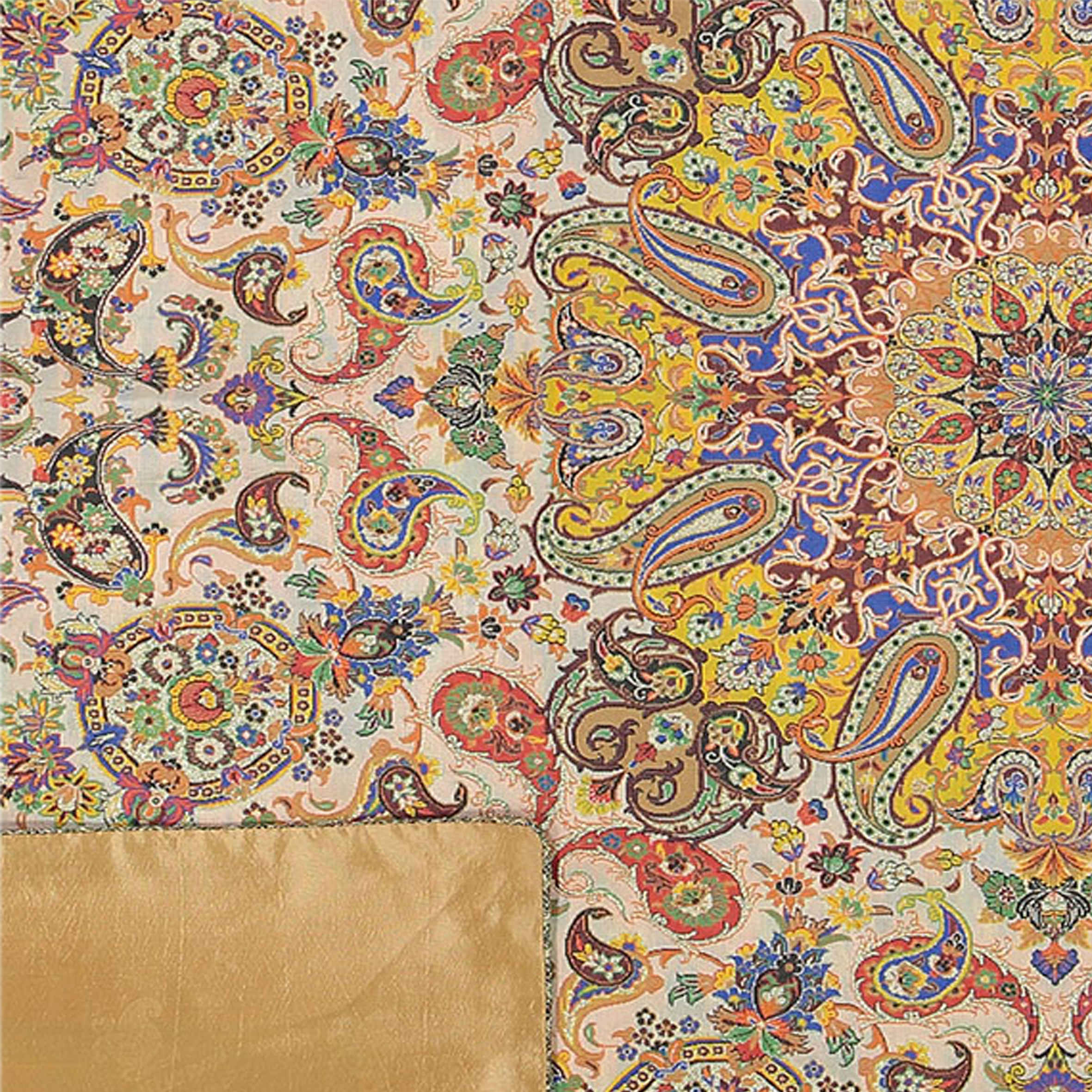 Nappe Persane Termeh Luxueuse avec Motif Floral Arghava