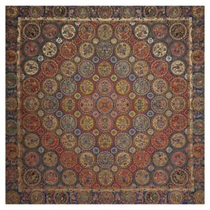 Nappe Persane Termeh Luxueuse avec Motif Floral Haft Khaan