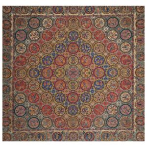 Nappe Persane Termeh Luxueuse avec Motif Floral Sahand