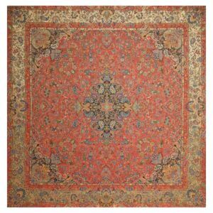 Nappe Persane Termeh Luxueuse avec Motif Floral Sepehr