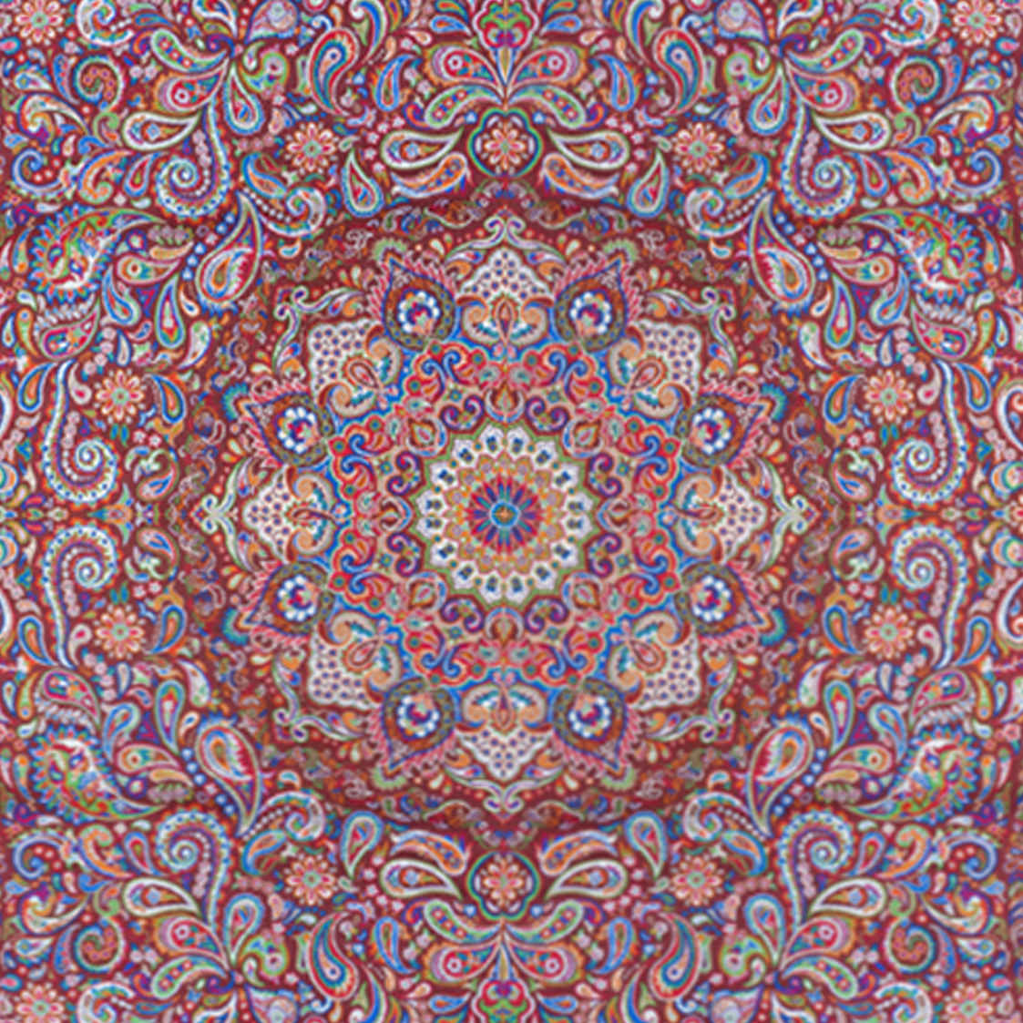 Nappe Termeh persane luxueuse avec motif floral Zarbaft