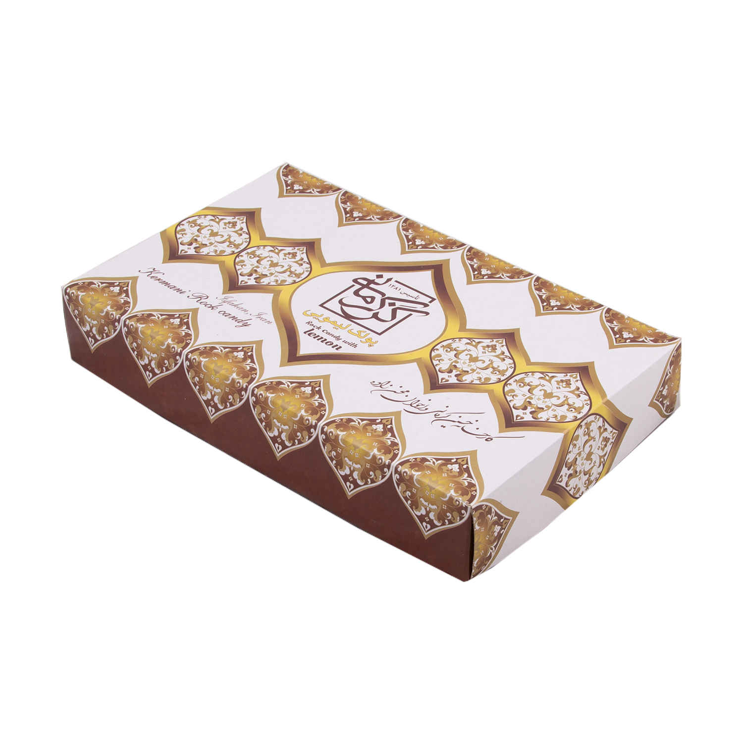 Poolaki persan – Bonbon croquant et dur avec miel et citron, Kermani Gaz (Paquet de 2)