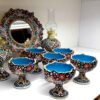Élégant ensemble Haft-Seen en céramique minakari pour le Nouvel An persan