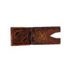 Support Rehal en bois pliable pour le Coran avec cuir de chameau naturel