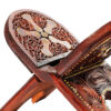 Support Rehal en bois pliable pour le Coran avec cuir de chameau