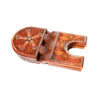 Support Rehal en bois pliable pour le Coran avec cuir de chameau