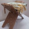 Support Rehal en bois pliable pour le Coran avec art islamique