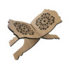 Support Rehal en bois pliable pour le Coran avec motif complexe