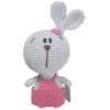 Amigurumi Lapin en Peluche Fait Main – Blanc et Rose | Adorable et Doux