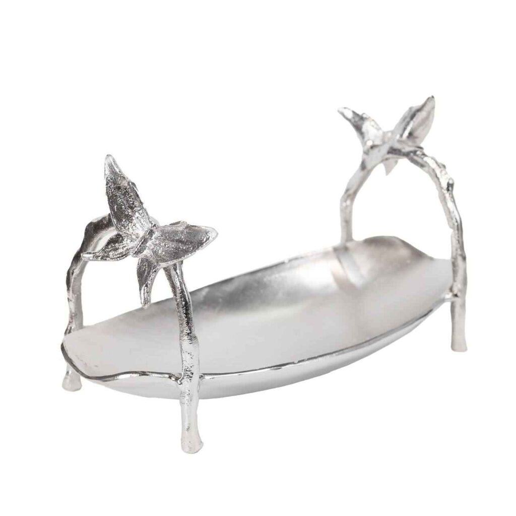 Plat de Service pour Fruits et Noix Motif Papillon