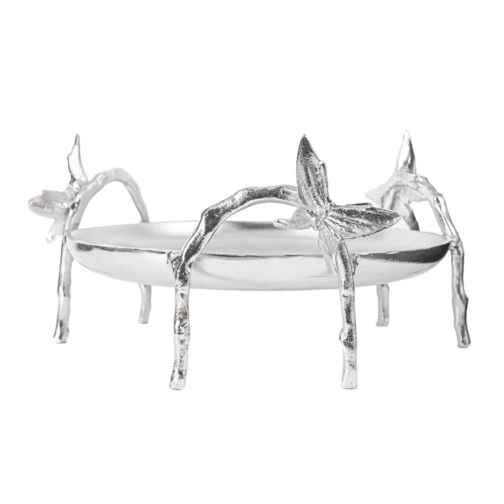 Plat de Service pour Fruits et Douceurs Motif Papillon