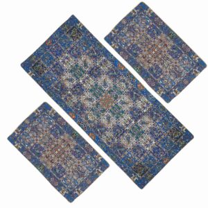 Ensemble de 3 Nappes Persanes Luxueuses Termeh de Yazd Kheshti