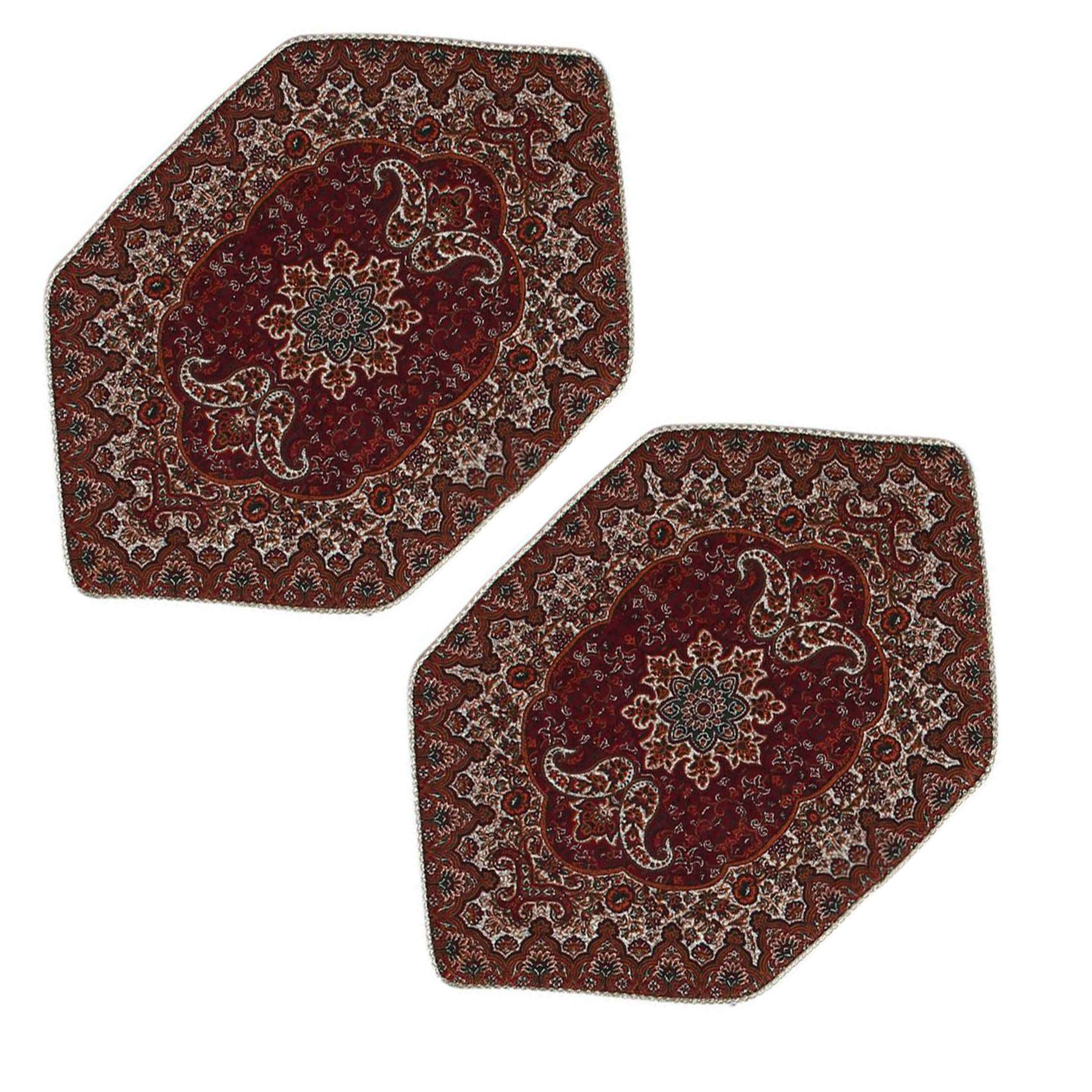 Ensemble de 3 Nappes Termeh Luxueuses avec Motif Floral Z3