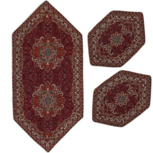 Ensemble de 3 Nappes Termeh Luxueuses avec Motif Floral Z3