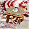 Ensemble de 5 Nappes Termeh Yazd Luxueuses avec Motif Floral