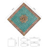 Ensemble de 5 Nappes Termeh Yazd Luxueuses avec Motif Floral