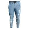 Jeans Déchirés en Denim Bleu Extensible Confortables et Stylés pour Homme