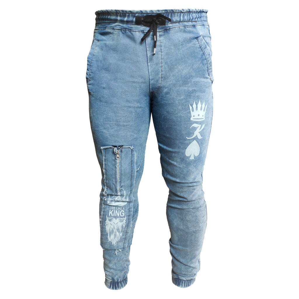 Jeans Déchirés en Denim Bleu Extensible Confortables et Stylés pour Homme