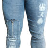 Jeans Déchirés en Denim Bleu Extensible Confortables et Stylés pour Homme
