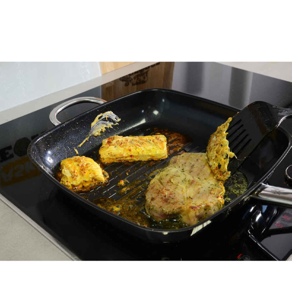 Poêle en Acier pour Camping et Cuisine en Plein Air – 28 cm