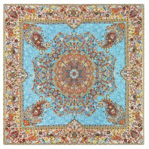 Nappe Termeh Luxueuse à Motif Boteh Iranien Afshari