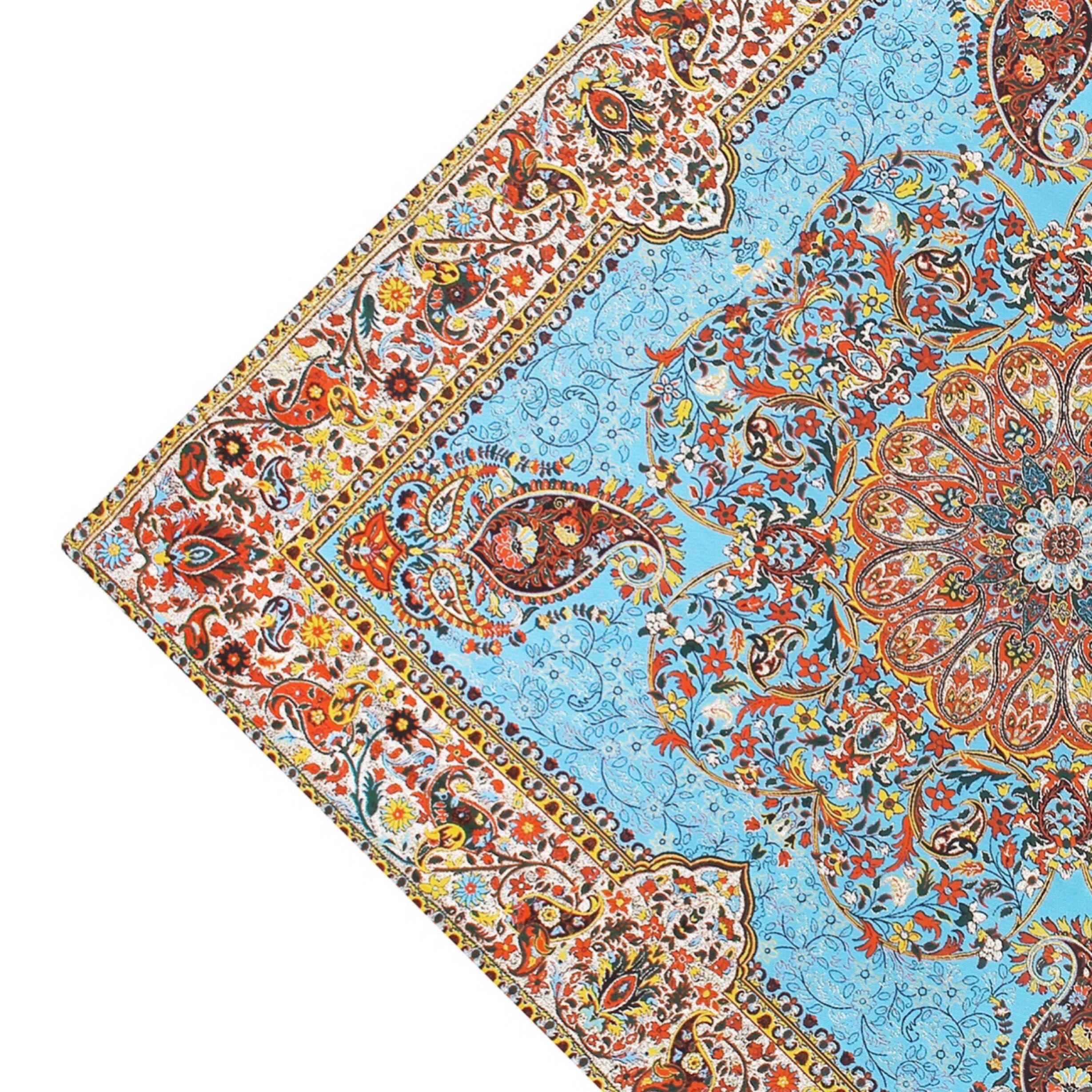 Nappe Termeh Luxueuse à Motif Boteh Iranien Afshari