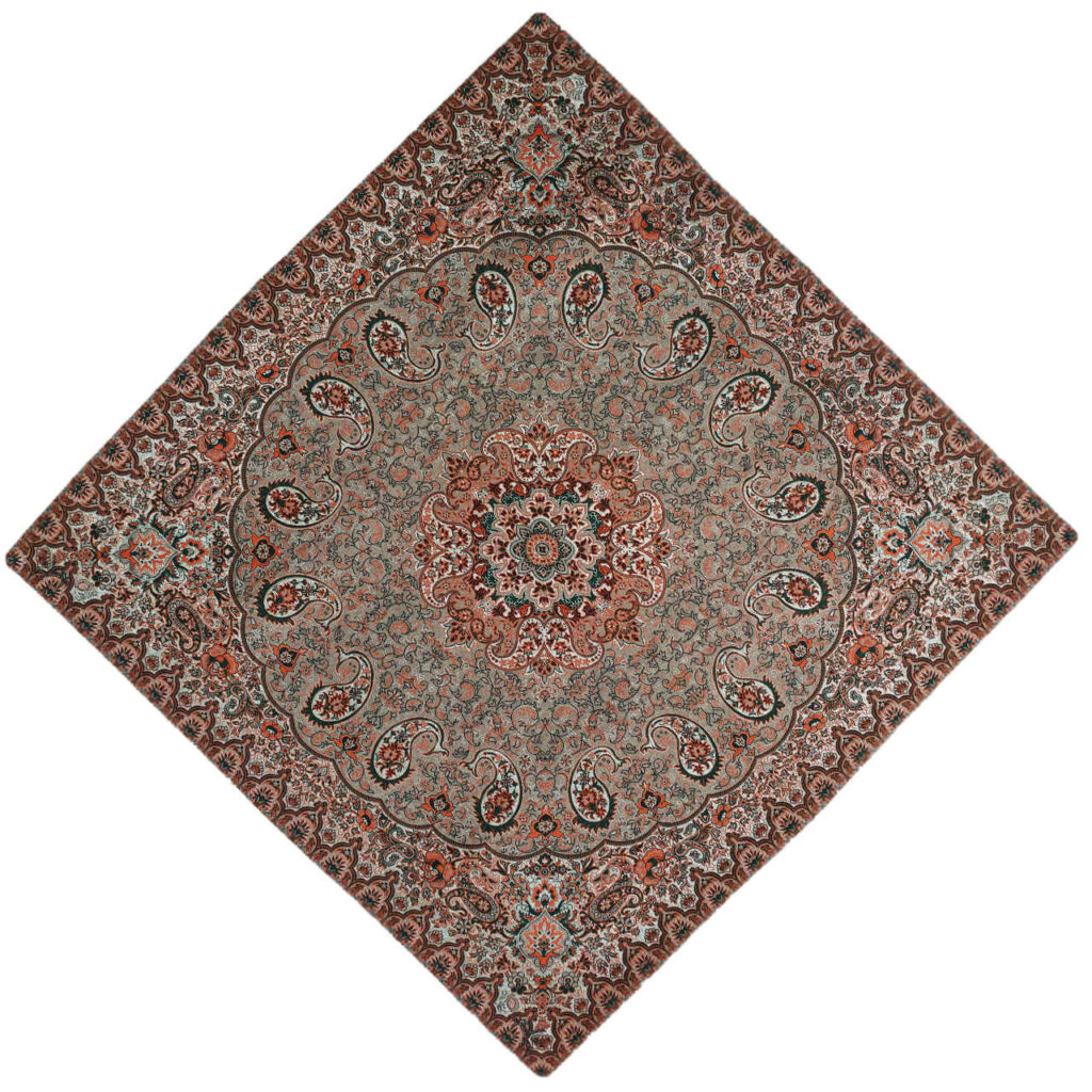 Nappe Termeh luxueuse avec motif Paisley persan Delban