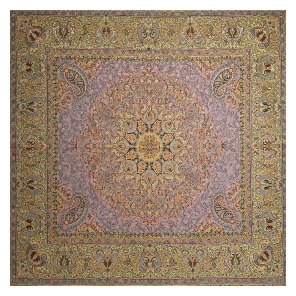 Nappe de Termeh Luxe avec Motif Paisley Persan Farvardin