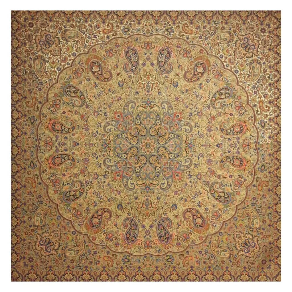 Nappe Termeh Luxueuse avec Motif Paisley Persan Shahpasand
