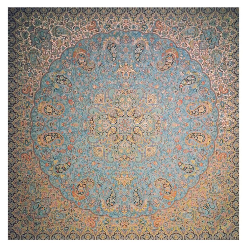 Nappe Termeh Luxueuse avec Motif Paisley Persan Shahpasand III