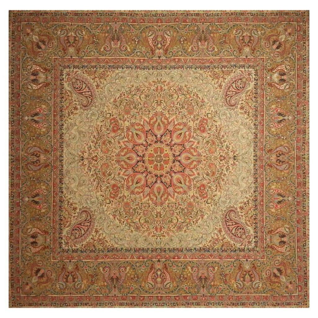Nappe Termeh Luxueuse avec Motif Persan Paisley TRM95