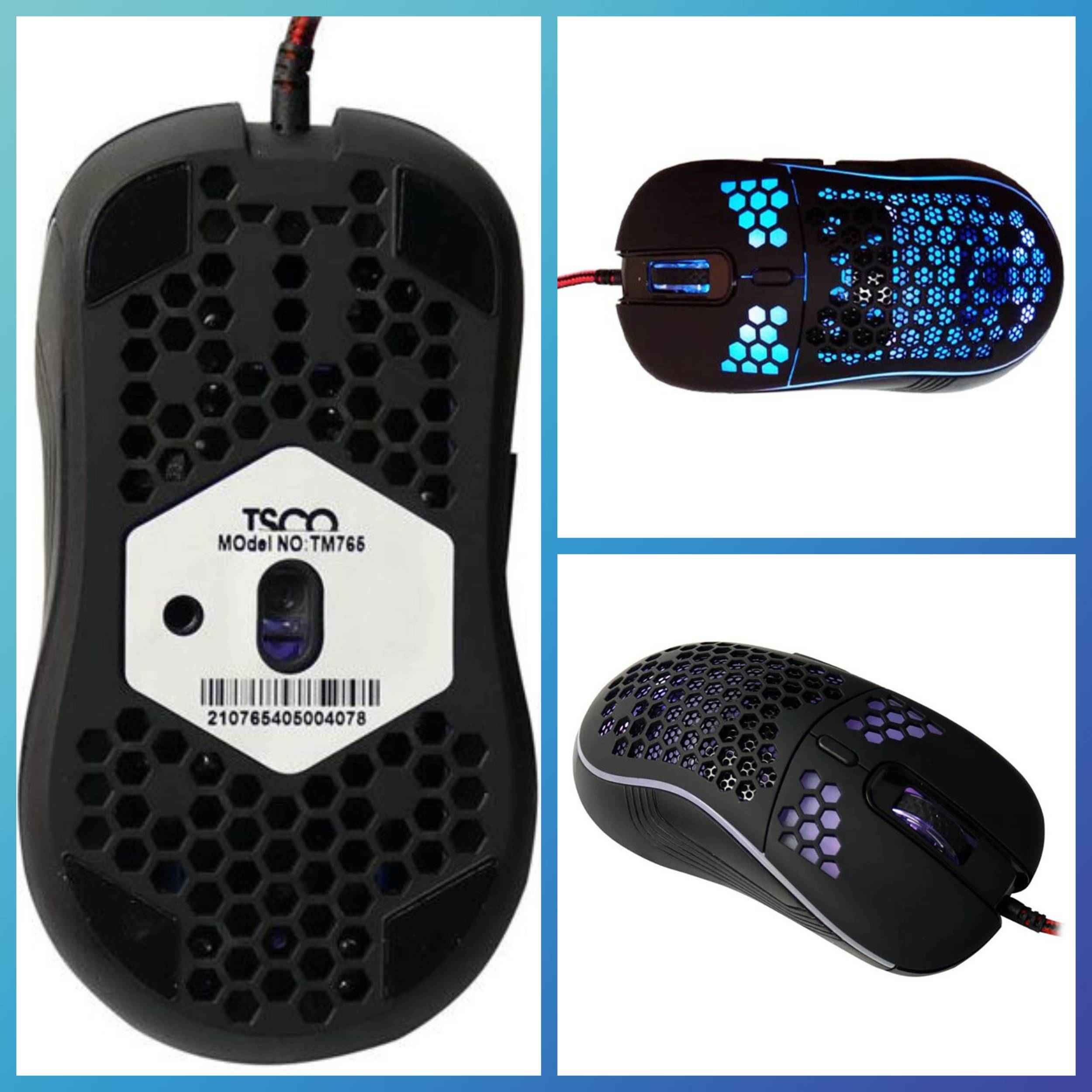Souris de jeu Tesco avec éclairage LED vibrant TM 765GA