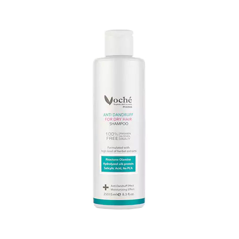 Shampooing antipelliculaire Voche pour cheveux secs - Hydrate et contrôle les pellicules