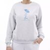 Sweat-shirt en coton et polyester pour femme pour les saisons froides