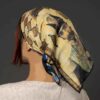 Foulard Miniature pour Femme - Impression Artistique de Nasser al-Din Shah Qajar