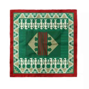 Foulard Miniature pour Femme – Motif Artistique Idéal pour l’Été et le Printemps