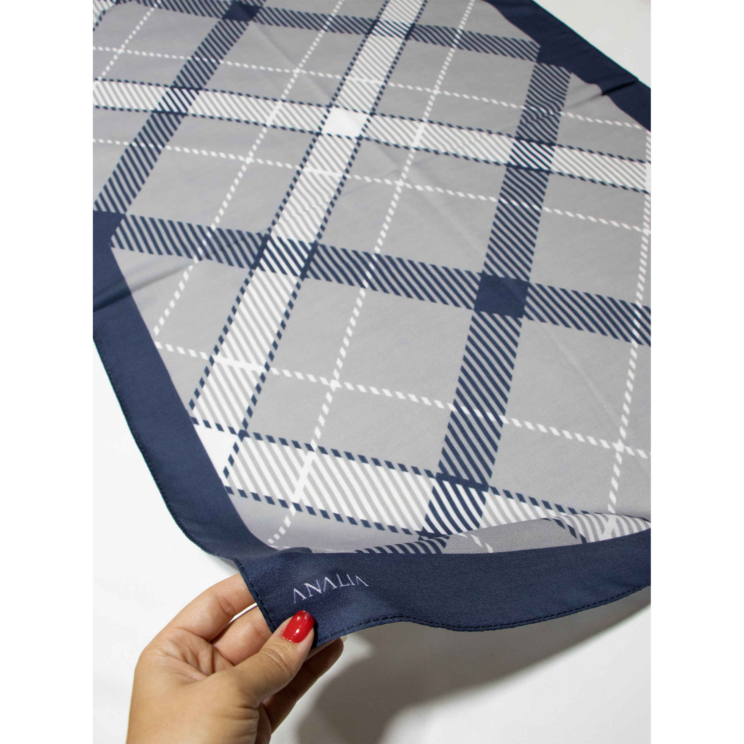 Châle Imprimé pour Femme Artistique & Léger Motif losanges (Argyle)