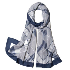 Châle Imprimé pour Femme Artistique & Léger Motif losanges (Argyle)