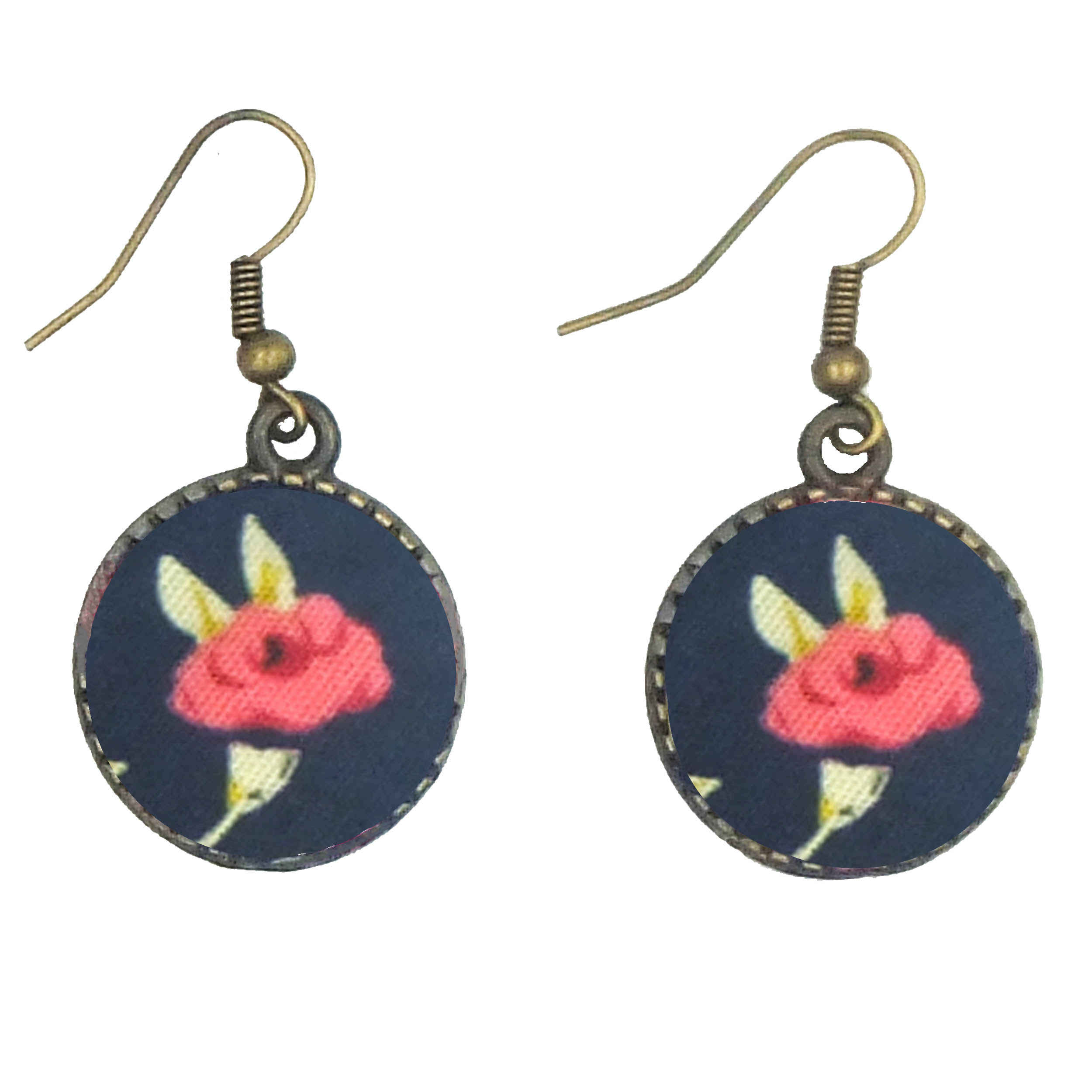 Ensemble Bandeau Croisé Torsadé & Boucles d’Oreilles Fleurs pour Femme