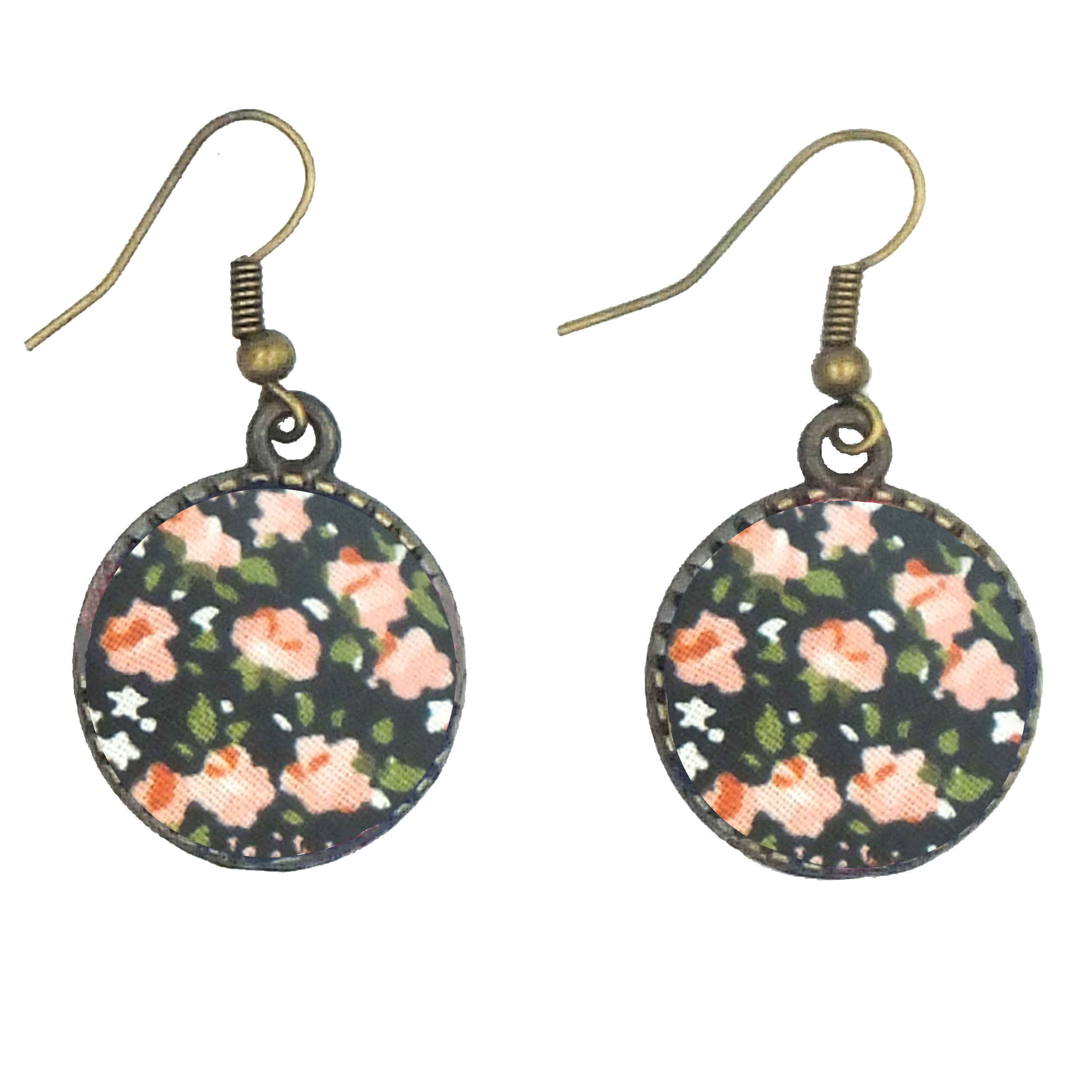 Ensemble Bandeau Croisé Torsadé & Boucles d’Oreilles Pois de Senteur Noir pour Femme