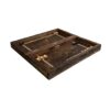 Plateau de Backgammon en Bois Sculpté à la Main Inspiré d’Ashkbous du Shahnameh
