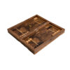 Plateau de Backgammon en Bois Sculpté à la Main Inspiré du Shahnameh