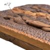 Plateau de Backgammon en Bois Sculpté à la Main Inspiré du Shahnameh