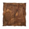 Plateau de Backgammon en Bois Sculpté à la Main avec Motif Aigle